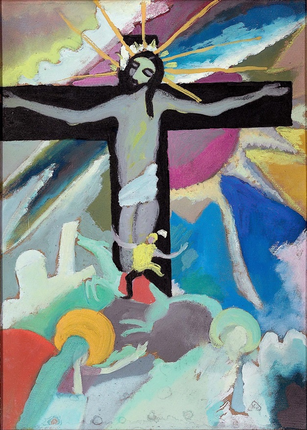 Crucified Christ 1911 Wassily Kandinsky Abstract Oil Painting